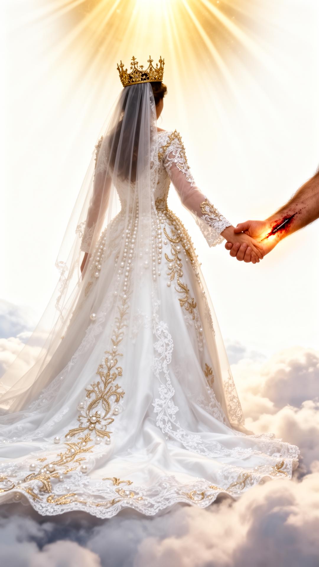 The bride in covenant — holding the hand of Jesus